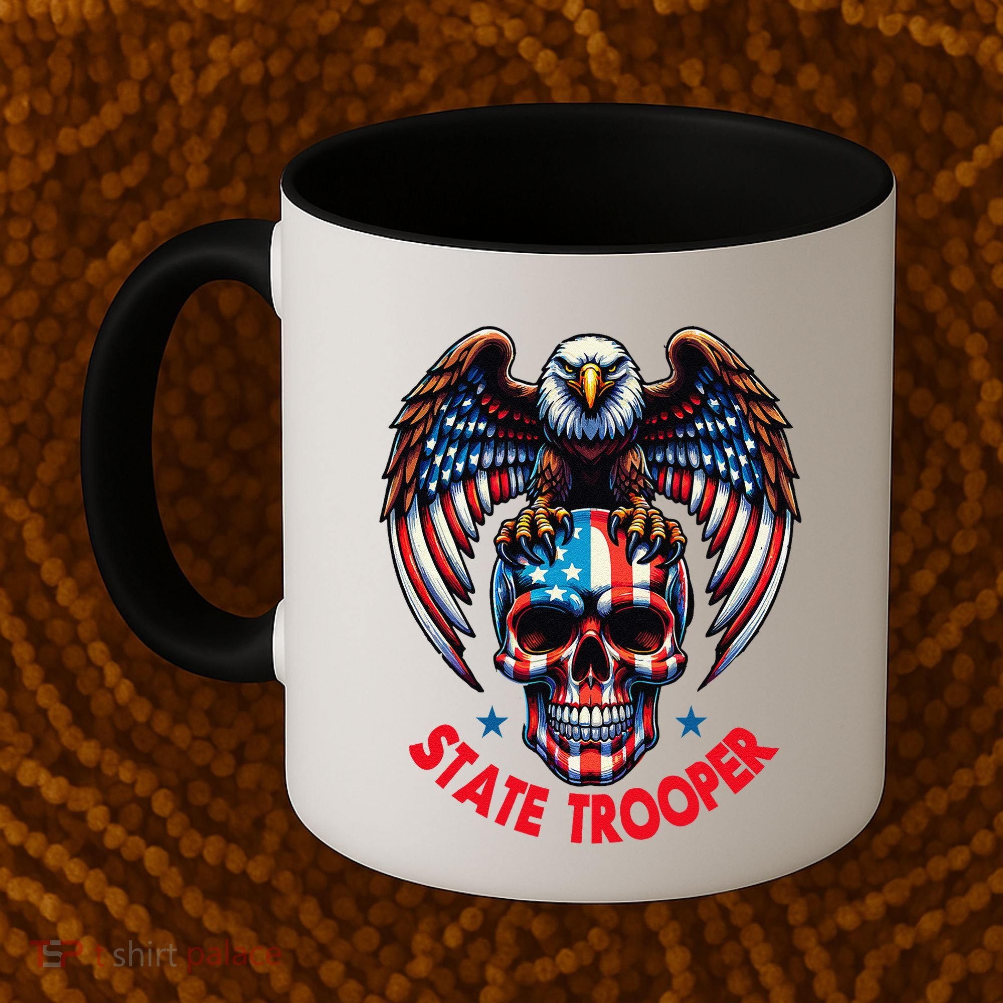 American Flag Usa Law Enforcement State Trooper Coffee Mug