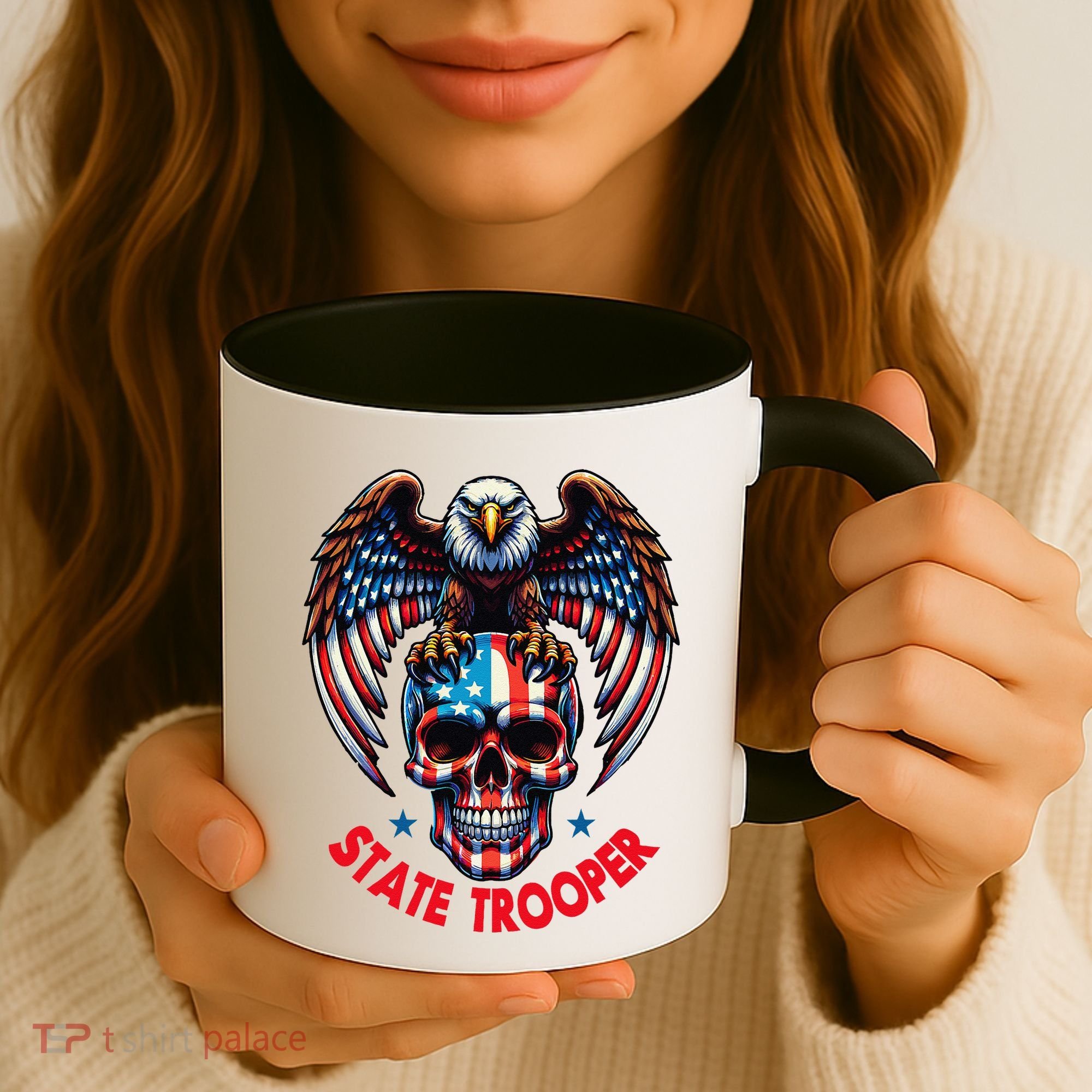 American Flag Usa Law Enforcement State Trooper Coffee Mug