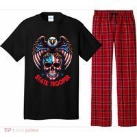 American Flag Usa Law Enforcement State Trooper Pajama Set thumb 0
