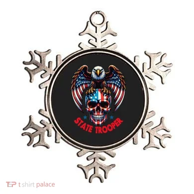 American Flag Usa Law Enforcement State Trooper Ornament