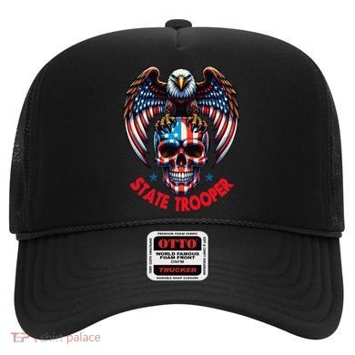 American Flag Usa Law Enforcement State Trooper Hat