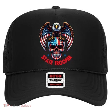 American Flag Usa Law Enforcement State Trooper Hat