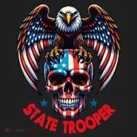 American Flag Usa Law Enforcement State Trooper Hat thumb 2