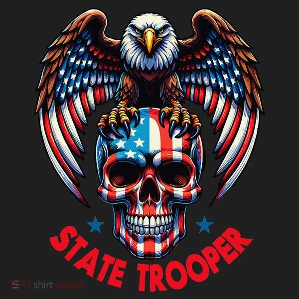 American Flag Usa Law Enforcement State Trooper Hat