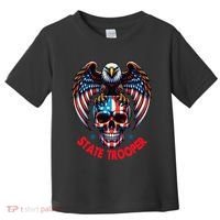 American Flag Usa Law Enforcement State Trooper Toddler T-Shirt thumb 0