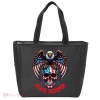 American Flag Usa Law Enforcement State Trooper Tote Bag thumb 0