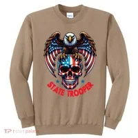 American Flag Usa Law Enforcement State Trooper Sweatshirt thumb 0