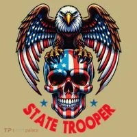 American Flag Usa Law Enforcement State Trooper Sweatshirt thumb 2