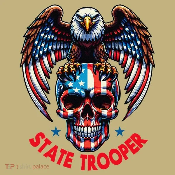 American Flag Usa Law Enforcement State Trooper Sweatshirt