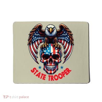 American Flag Usa Law Enforcement State Trooper Mousepad