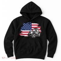 American Farmer US Flag Farmer Farming Gift Hoodie thumb 0