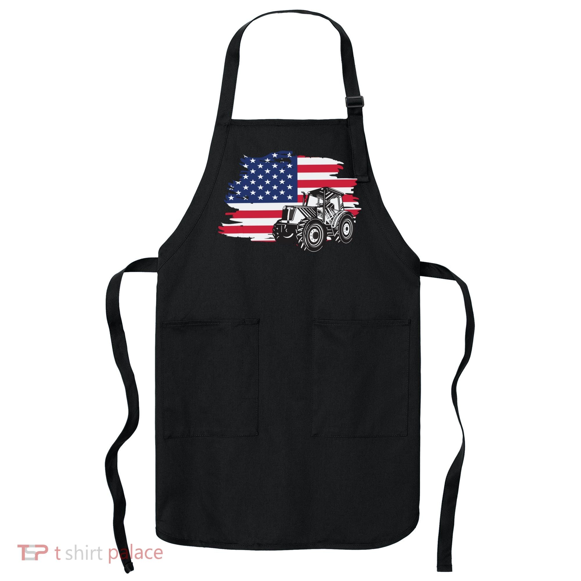 American Farmer US Flag Farmer Farming Gift Apron