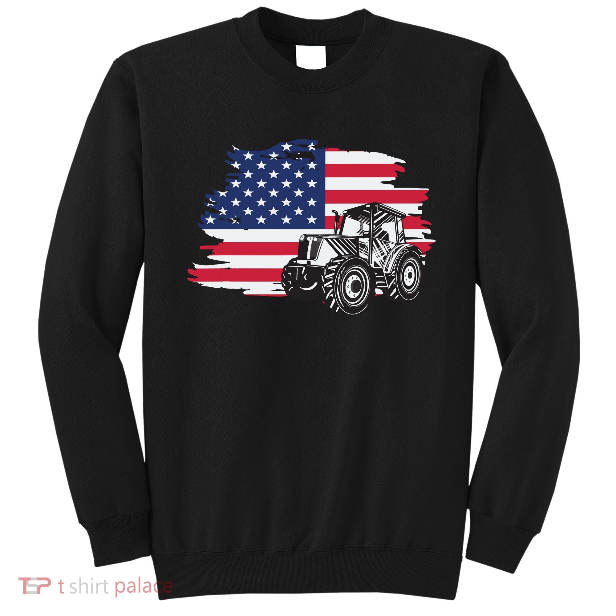 American Farmer US Flag Farmer Farming Gift Sweatshirt