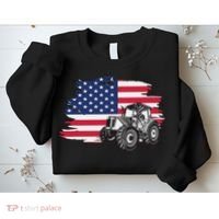 American Farmer US Flag Farmer Farming Gift Sweatshirt thumb 2