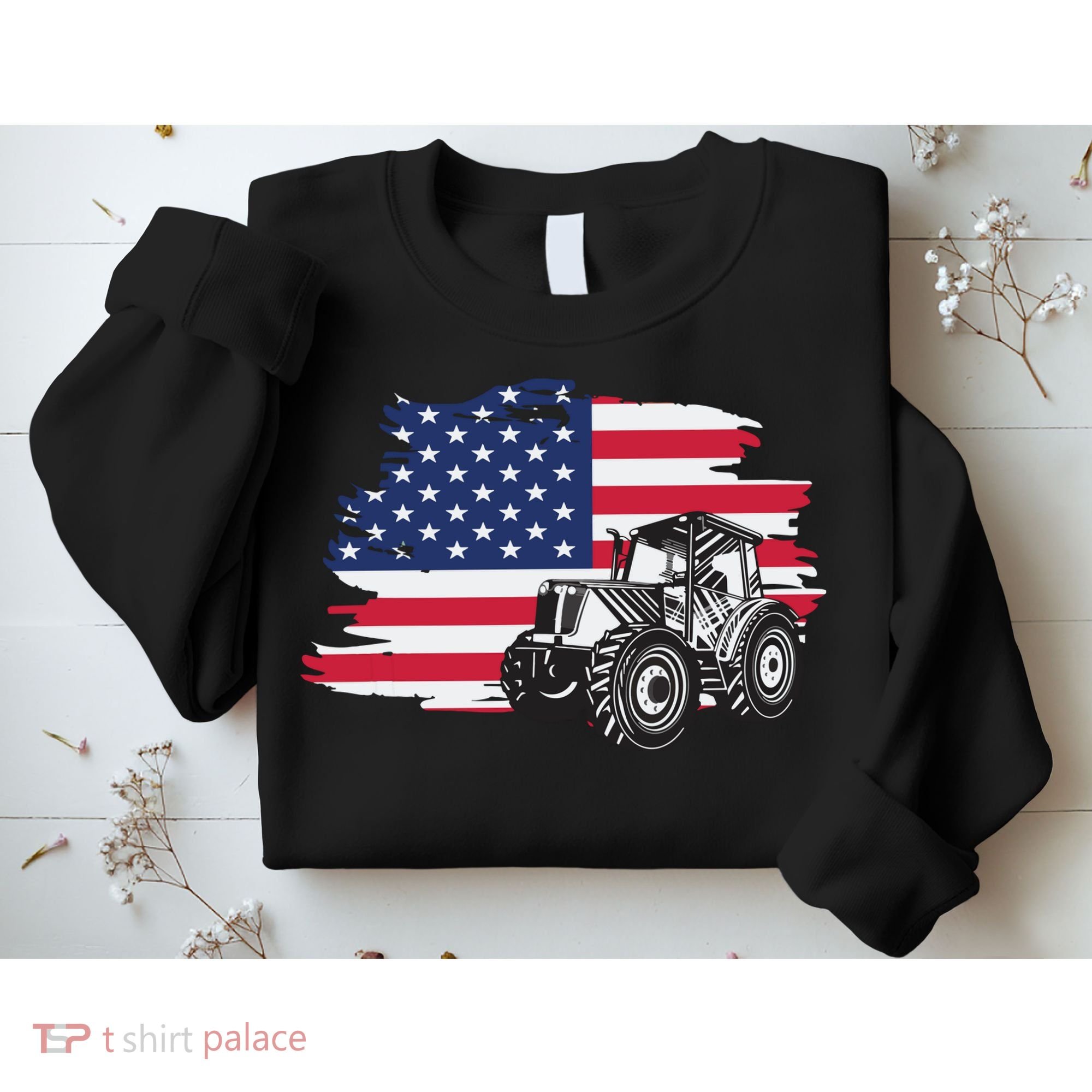 American Farmer US Flag Farmer Farming Gift Sweatshirt