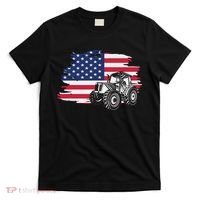 American Farmer US Flag Farmer Farming Gift T-Shirt thumb 0