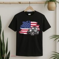American Farmer US Flag Farmer Farming Gift T-Shirt thumb 2