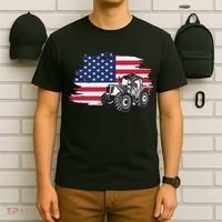 American Farmer US Flag Farmer Farming Gift T-Shirt thumb 6