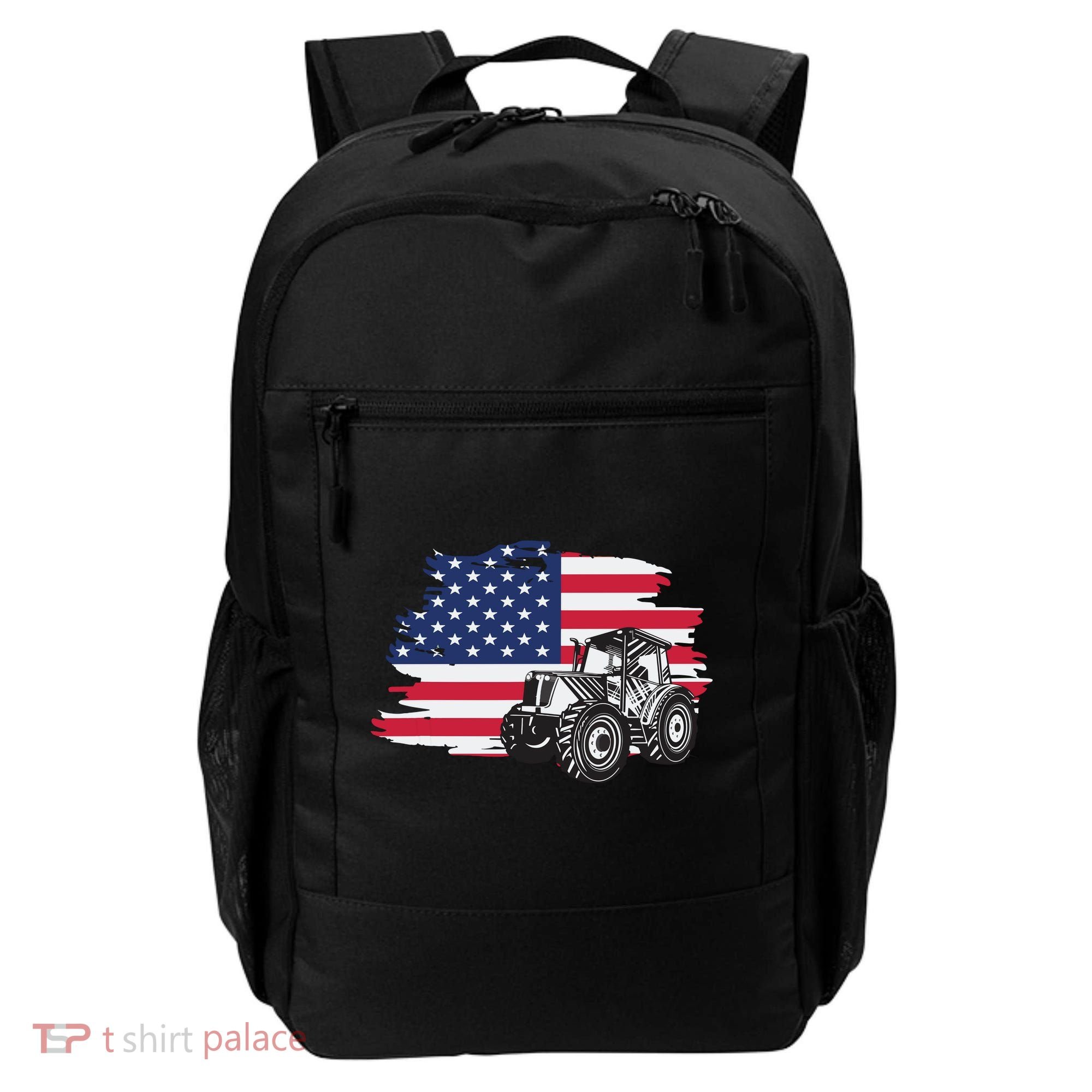 American Farmer US Flag Farmer Farming Gift Backpack