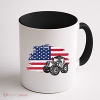 American Farmer US Flag Farmer Farming Gift Coffee Mug thumb 1