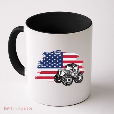 American Farmer US Flag Farmer Farming Gift Coffee Mug