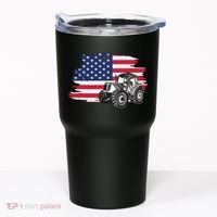 American Farmer US Flag Farmer Farming Gift Tumbler thumb 0