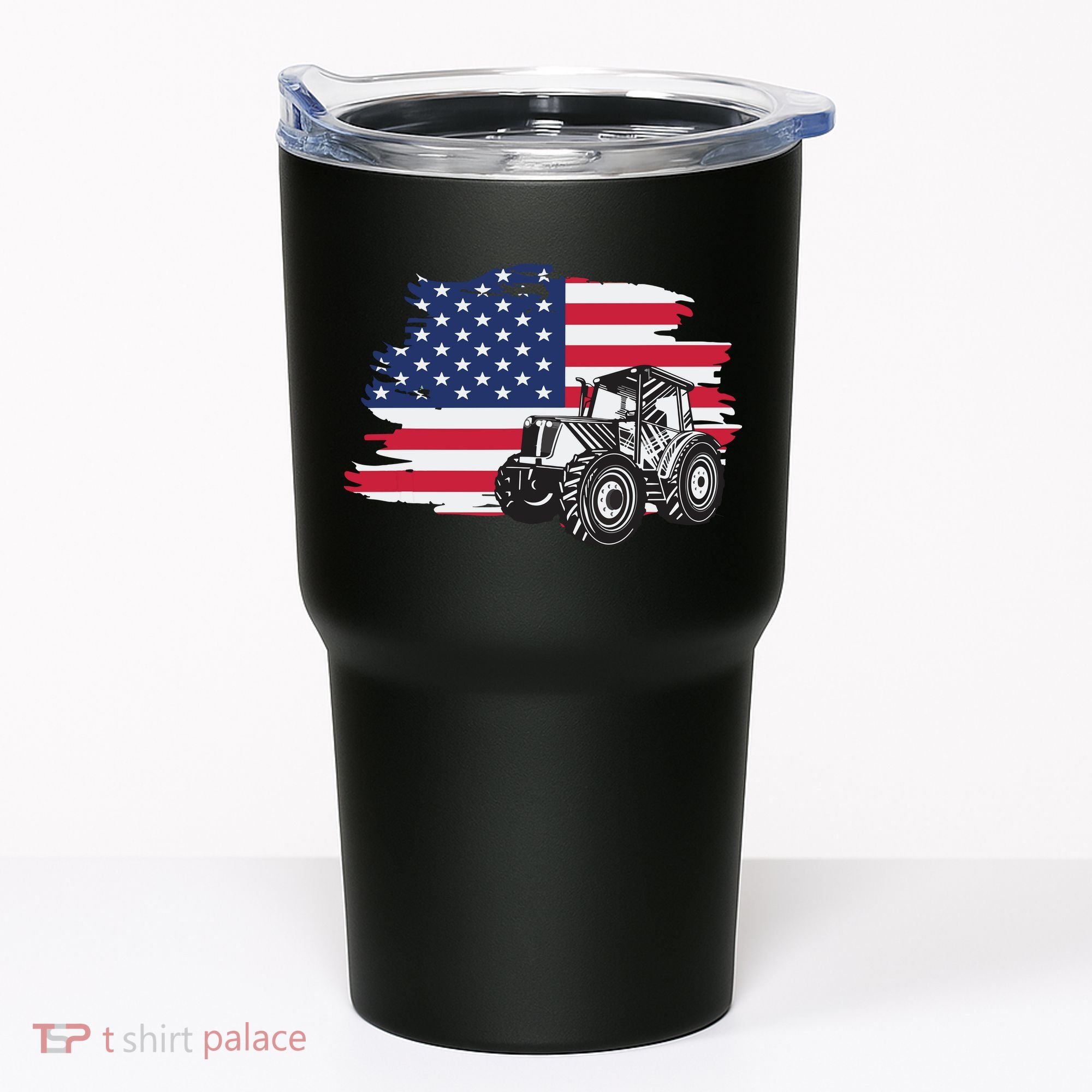 American Farmer US Flag Farmer Farming Gift Tumbler
