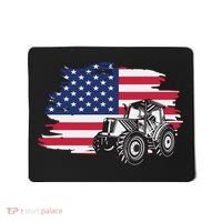 American Farmer US Flag Farmer Farming Gift Mousepad thumb 0