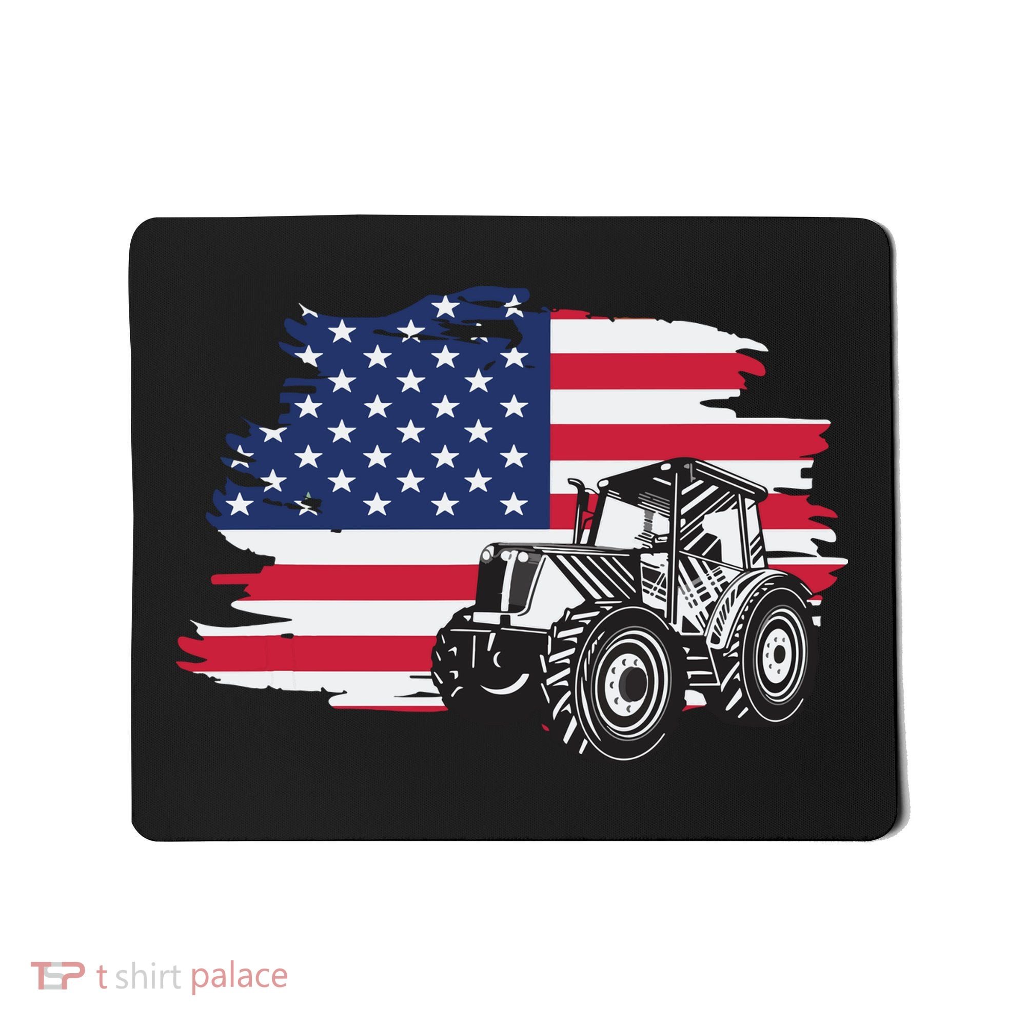 American Farmer US Flag Farmer Farming Gift Mousepad