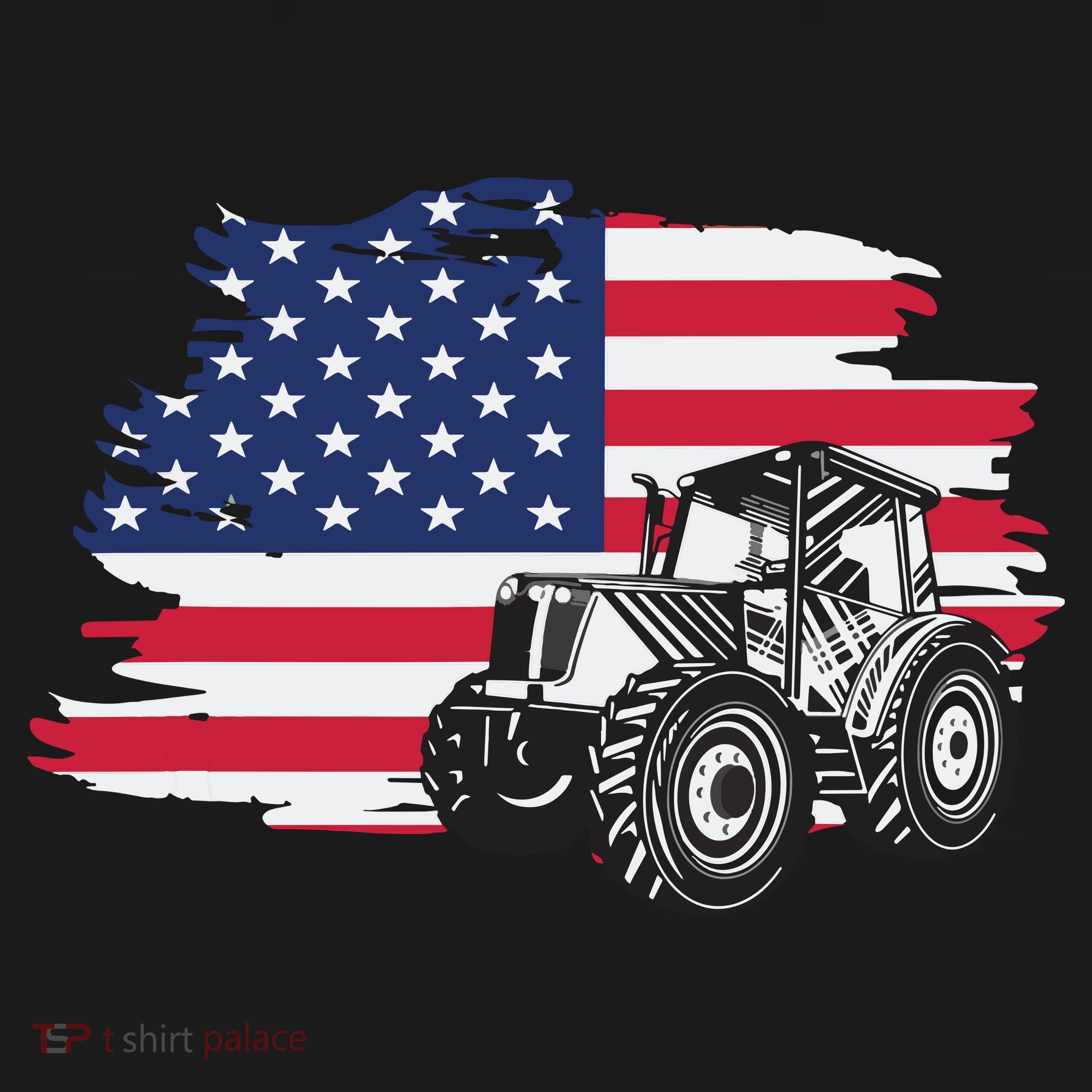 American Farmer US Flag Farmer Farming Gift Mousepad