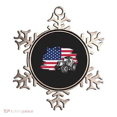 American Farmer US Flag Farmer Farming Gift Ornament