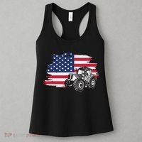 American Farmer US Flag Farmer Farming Gift Women's Tank Top thumb 3