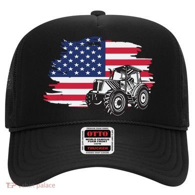 American Farmer US Flag Farmer Farming Gift Hat