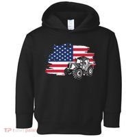 American Farmer US Flag Farmer Farming Gift Toddler Hoodie thumb 0