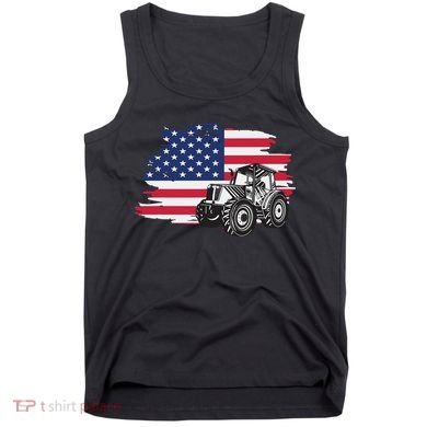 American Farmer US Flag Farmer Farming Gift Tank Top