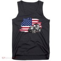 American Farmer US Flag Farmer Farming Gift Tank Top thumb 0