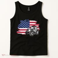 American Farmer US Flag Farmer Farming Gift Tank Top thumb 2