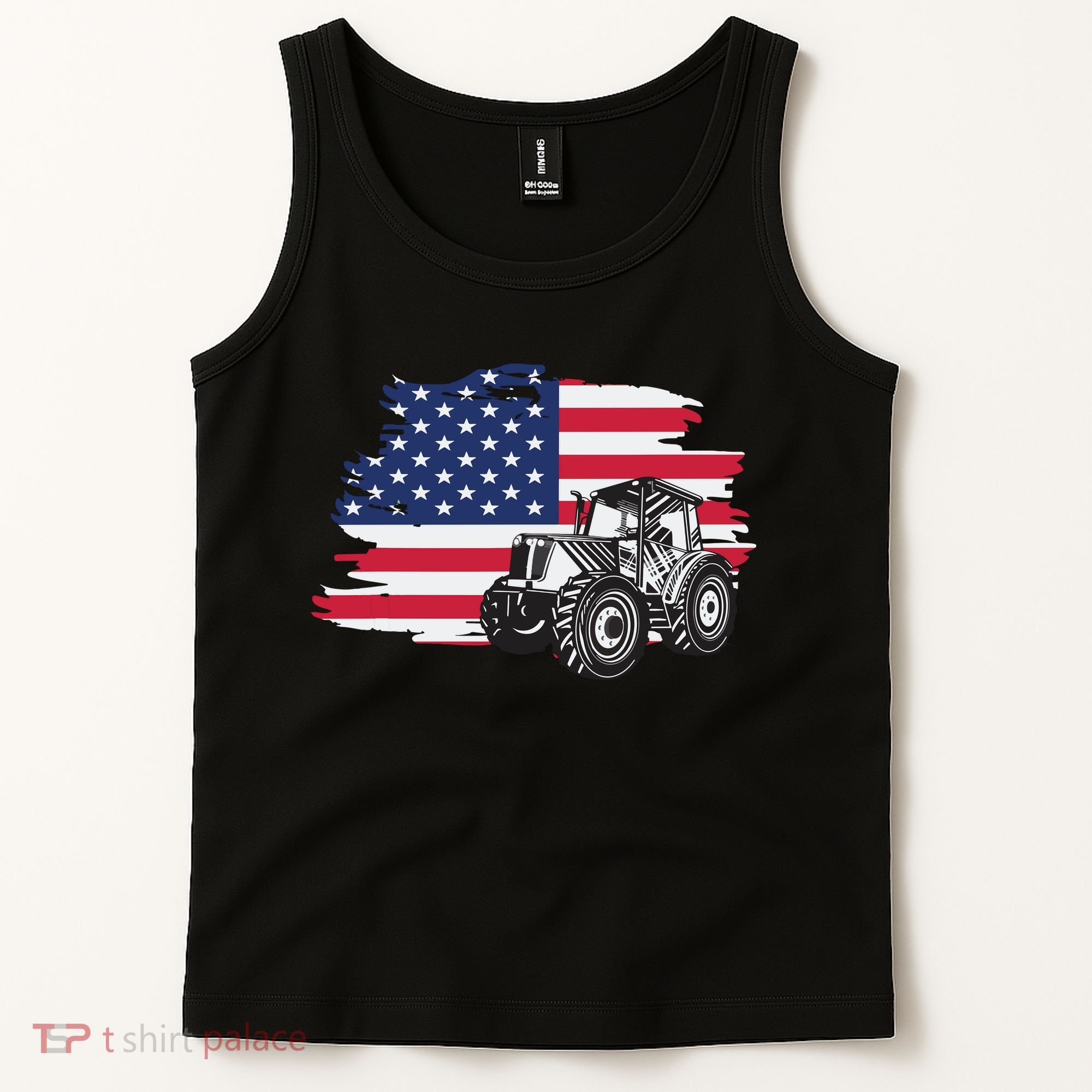 American Farmer US Flag Farmer Farming Gift Tank Top