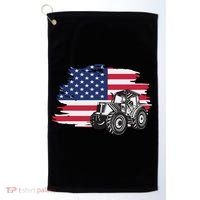 American Farmer US Flag Farmer Farming Gift Golf Towel thumb 0
