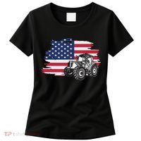 American Farmer US Flag Farmer Farming Gift Women's T-Shirt thumb 0