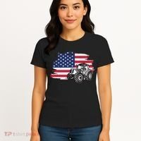 American Farmer US Flag Farmer Farming Gift Women's T-Shirt thumb 4