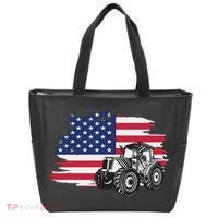 American Farmer US Flag Farmer Farming Gift Tote Bag thumb 0