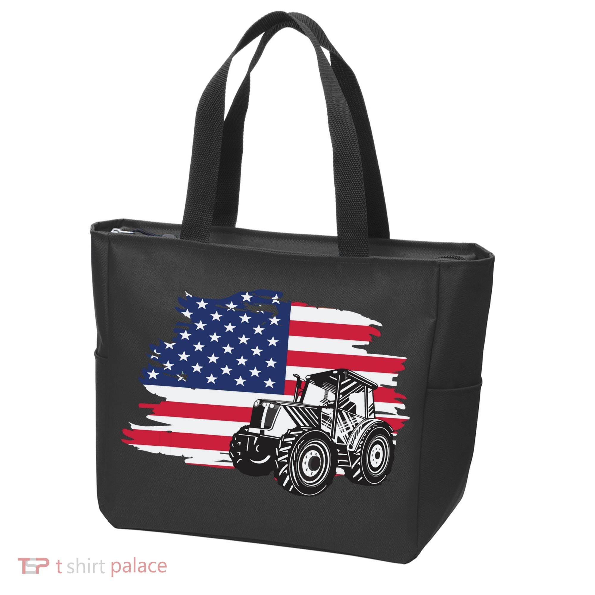 American Farmer US Flag Farmer Farming Gift Tote Bag