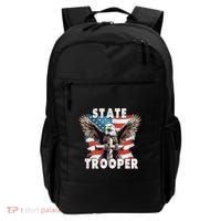 American Flag Usa Law Enforcement State Trooper Backpack thumb 0