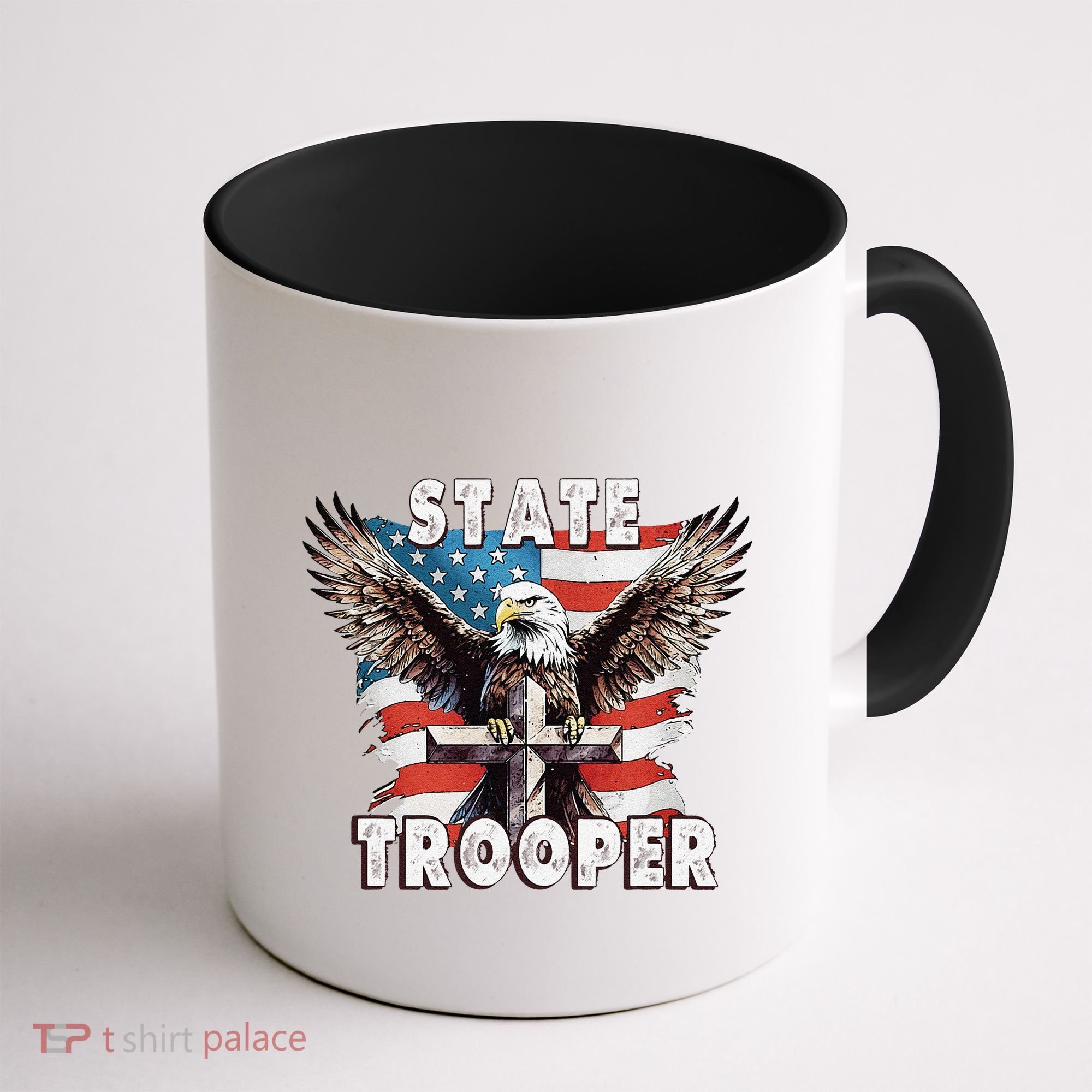 American Flag Usa Law Enforcement State Trooper Coffee Mug