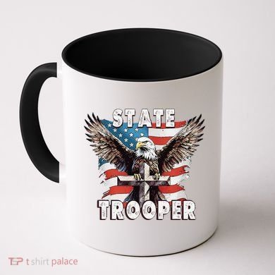 American Flag Usa Law Enforcement State Trooper Coffee Mug