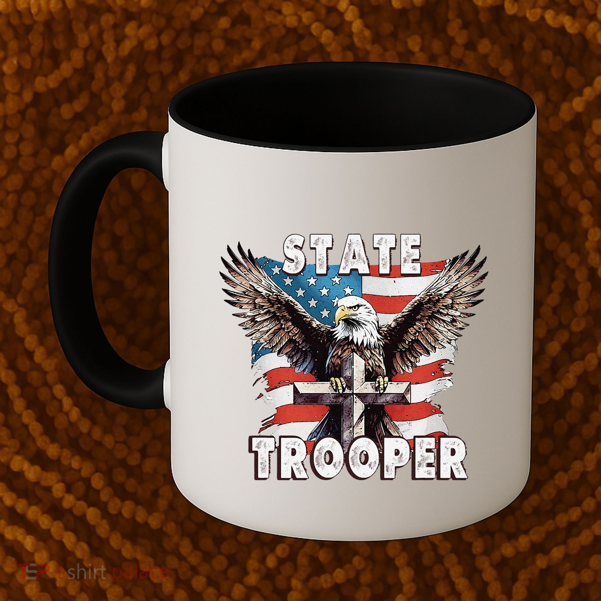 American Flag Usa Law Enforcement State Trooper Coffee Mug