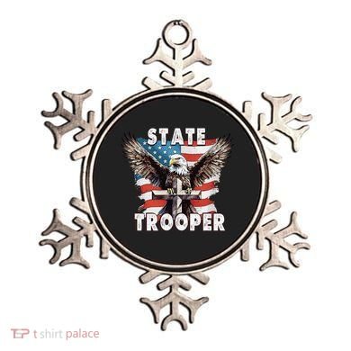 American Flag Usa Law Enforcement State Trooper Ornament