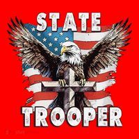 American Flag Usa Law Enforcement State Trooper Santa Hat thumb 1