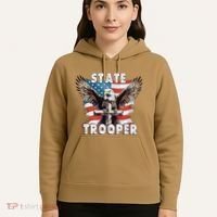 American Flag Usa Law Enforcement State Trooper Hoodie thumb 5